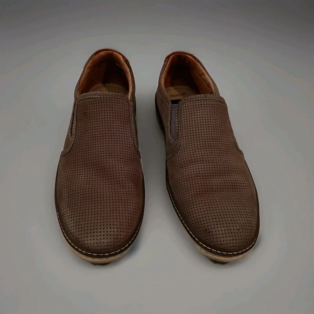 Used J&M‎ Johnston & Murphy Sheepskin Loafer Slip On 25-0619 Size Mens 9.5 M